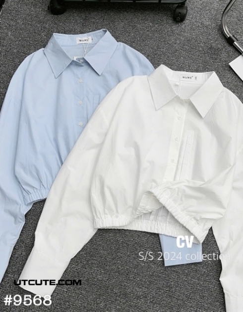 Sơmi dài tay bo chun 9568#