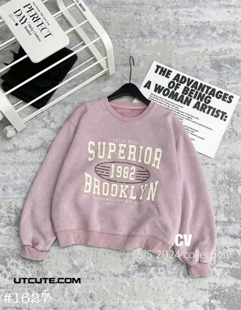 SWEATER NỈ LÓT LÔNG 1627#