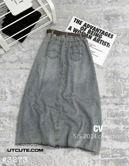 CHÂN VÁY JEAN DÀI 3273#