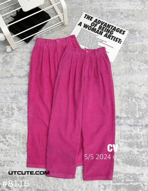 QUẦN NHUNG HỒNG 8115#