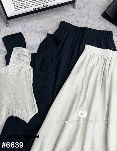 SET ÁO ĐŨI + CV DÀI 6639#