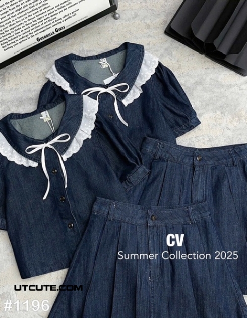 SET ÁO + CV JEAN 1196#