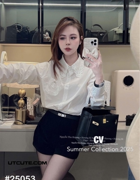 SƠMI TRẮNG 25053#