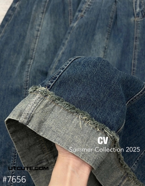 CHÂN VÁY JEAN DÀI 7656#