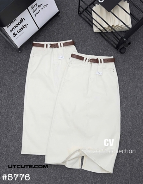 CHÂN VÁY JEAN DÀI 5776#