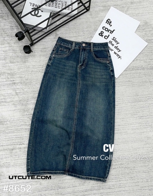 CHÂN VÁY JEAN DÀI 8652#