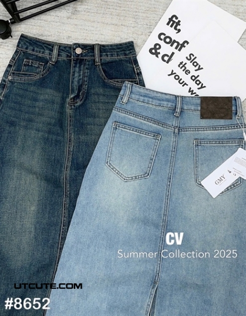 CHÂN VÁY JEAN DÀI 8652#