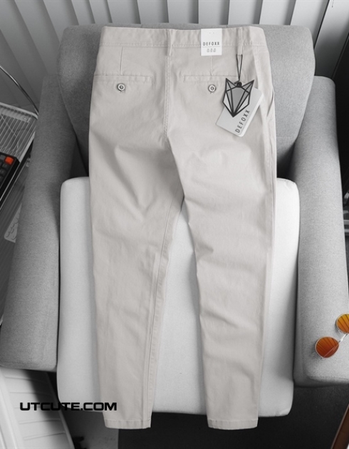 Quần Kaki Xám Nhạt Defoxx 240602