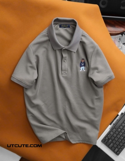 Polo thêu logo gấu W