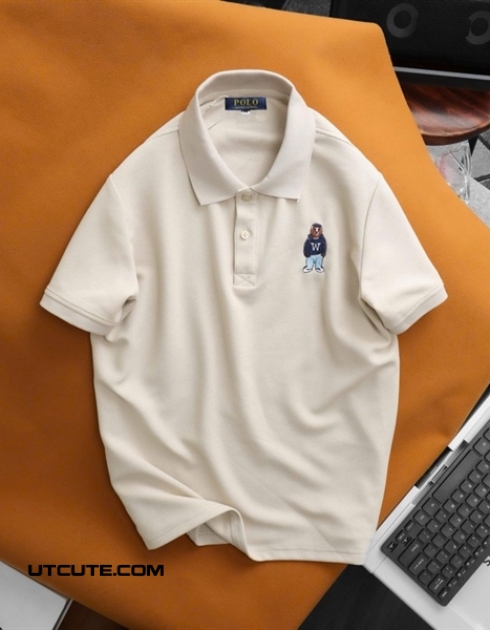 Polo thêu logo gấu W