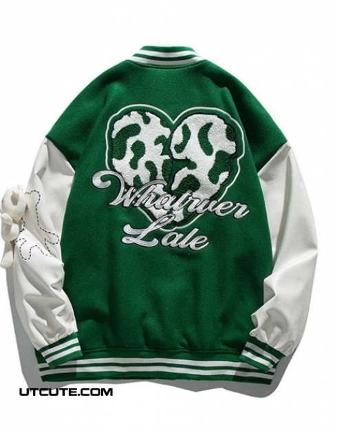 Áo khoác Varsity tay da CT - JK51