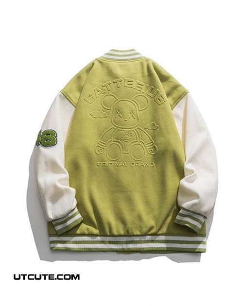 ÁO KHOÁC BOMBER GẤU NỔI 3611#