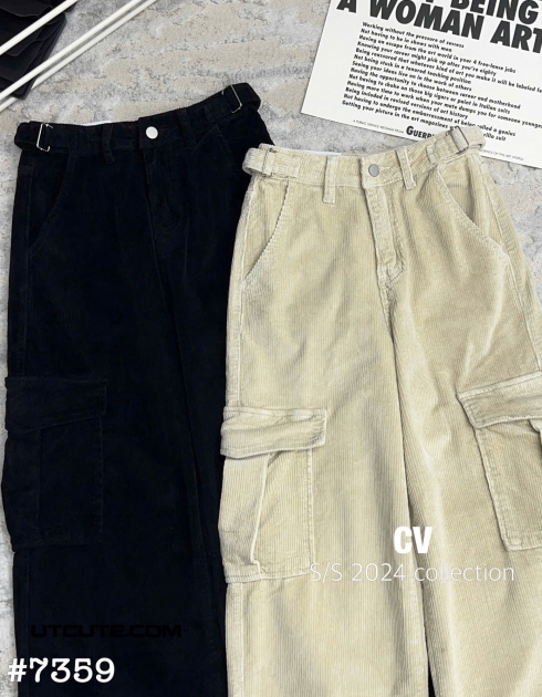 QUẦN NHUNG TĂM XUÔNG 7359#